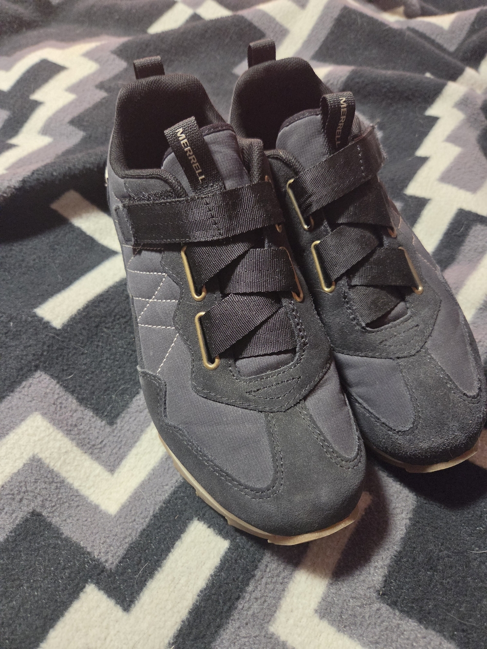 Merrell Women’s Dark Gray Casual Lace-Strap Sneakers